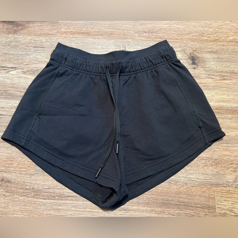 Lululemon Inner Glow Short 3” Terry Black Size 4 - Picture 4 of 7